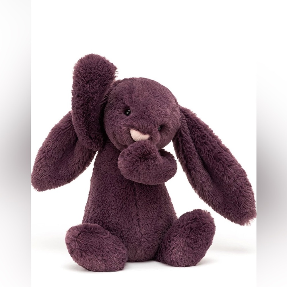 Jellycat Bashful Bunny—Plum Medium—RETIRED in 2008 HTF NWOT DISCONTINUED